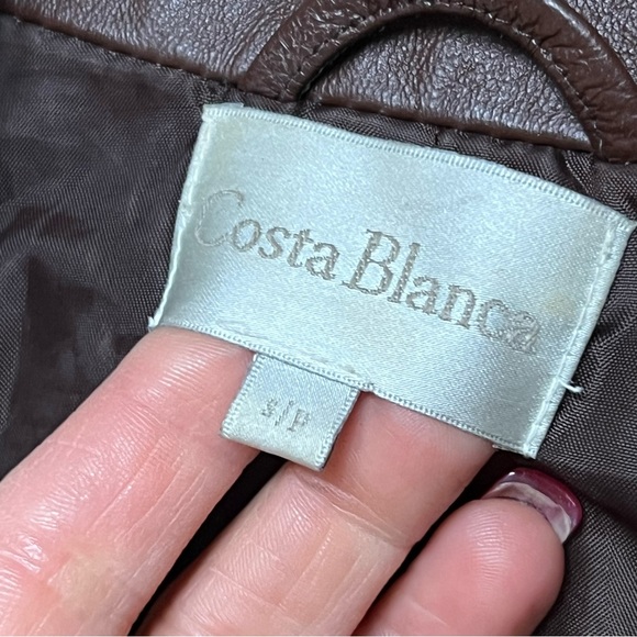 Costa Blanca fitted faux leather jacket - Picture 4 of 4